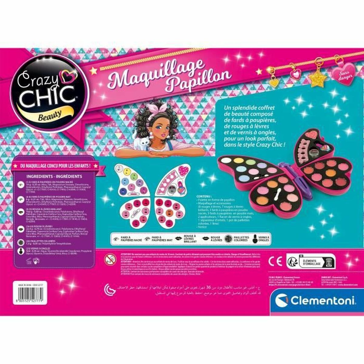 Children's Make-up Set Baby Born Butterfly Makeup Multicolour-3