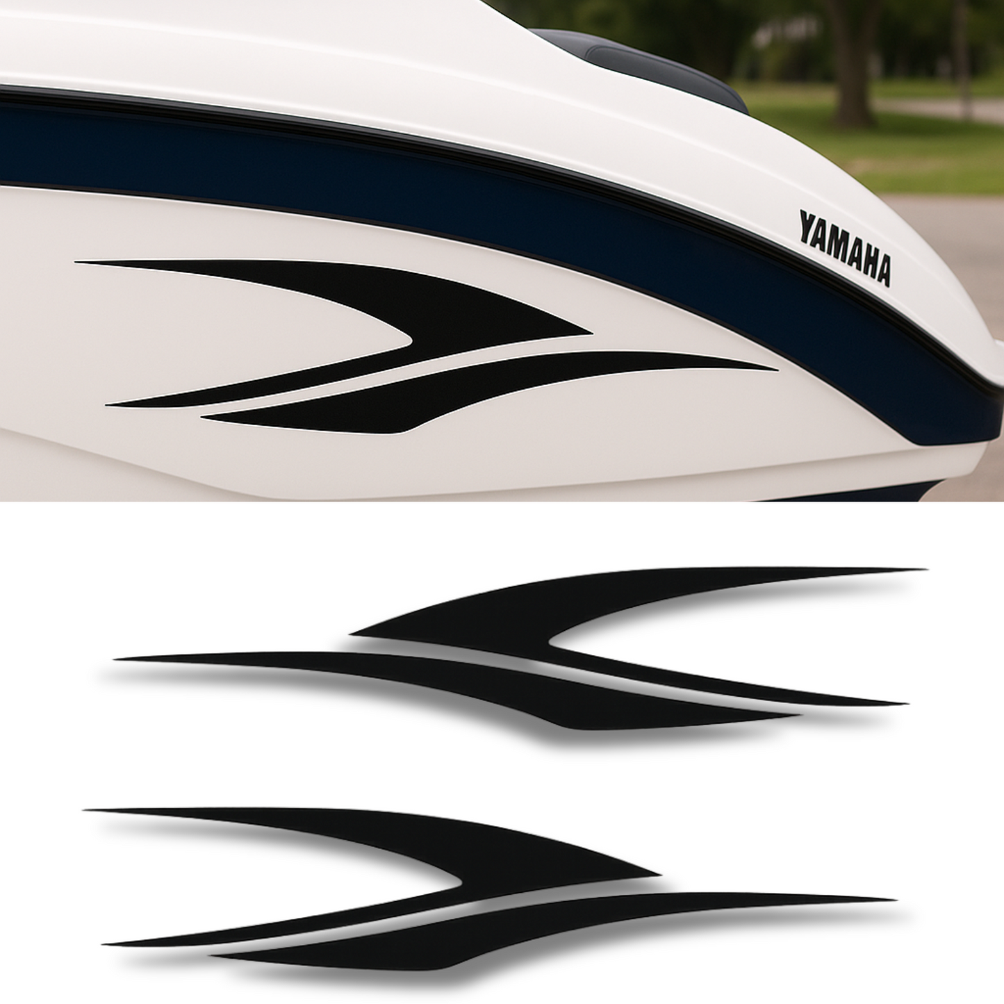 Yamaha Jet Boat Side Hull Stripe Decal Kit Set-1