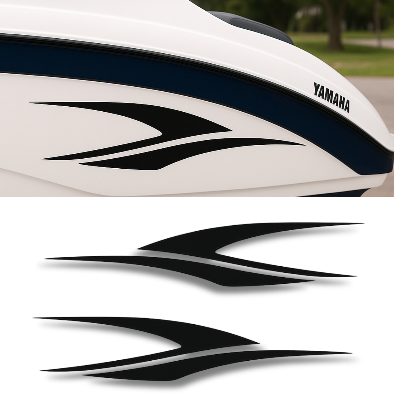 Yamaha Jet Boat Side Hull Stripe Decal Kit Set-1